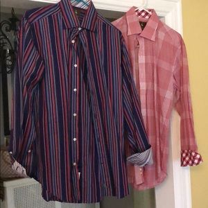 Taylor Byrd dress shirts (pair) like new. See pic